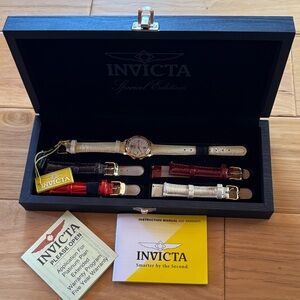 Invicta Special Edition Women’s Watch Set - Gold, Black, Red, White